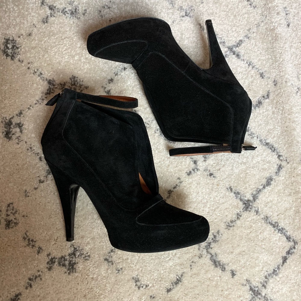 Givenchy Suede Ankle Strap Booties - image 2